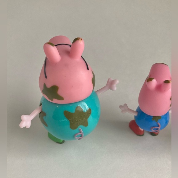 Peppa Pig Daddy Pig George Muddy Puddles Figures Jazwares - Picture 5 of 7